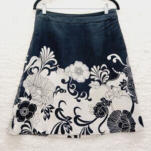 Skirt Ann Taylor Knee Bloomcore Silk Mob Wife Fairy Goth Office Academia Size 6